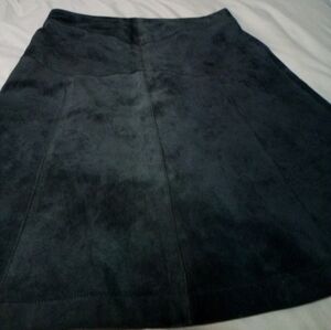 White House Black Market A Line Skirt Size 2 Lined Suede Bonded